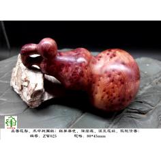 红香花梨葫芦，精美雕品