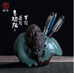 茶具配件 哥窑陶瓷茶道六君子 家居艺术创意摆件茶道套装笔筒特价