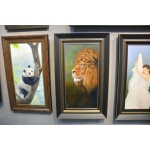 张运华---超现实金狮系列1，室内挂画精品，吉祥画 财运画 护神画，室内装饰画，画家真迹