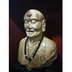 唐醉石收藏十八罗汉雕像