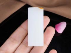 【羊脂玉.一诺千金.印章】羊脂玉印章 玉质温润细腻 油性十足 揽一缕清风，赏一方印章。愿有缘人平步青云，前途顺畅，顺风得利，为人之上人。重48克 ，见火山视频。