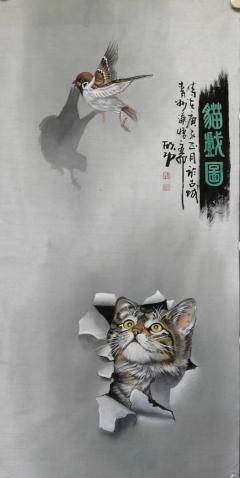 陈欣功老师《猫》系列作品