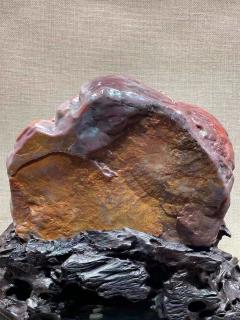 善伯月尾紫石 题材：《洞天福地》 尺寸：28x23.5x16.8厘米 
