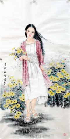 中美协赵健，人物美女系列