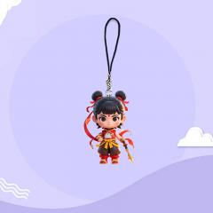 藕饼cp挂件哪吒2魔童闹海卡通动漫高颜值手机链哪吒敖丙书包挂饰 ，6种款式，20件起批  敖丙,哪吒,哪吒热门款,哪吒风火轮款,哪吒飘带款,哪吒背包款等6款。