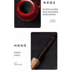 ERLIAO意大利进口石楠木烟斗军插烟斗坎伯兰加厚实木男士烟斗礼品